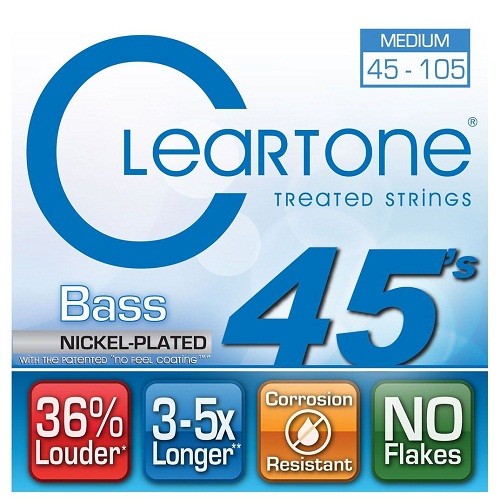 CLEARTONE 6445 BASS NICKEL-PLATED MEDIUM (45-105)