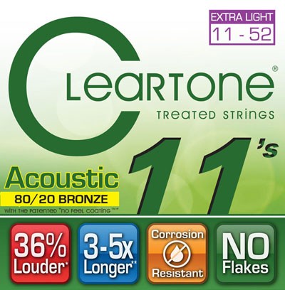 CLEARTONE 7611 ACOUSTIC 80/20 BRONZE ULTRA LIGHT (11-52)