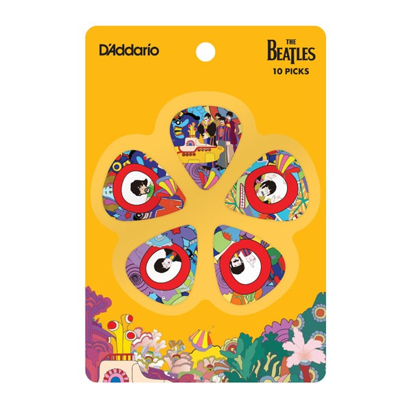 D'ADDARIO YELLOW SUBMARINE 50TH ANNIVERSARY GUITAR PICKS (LIGHT)