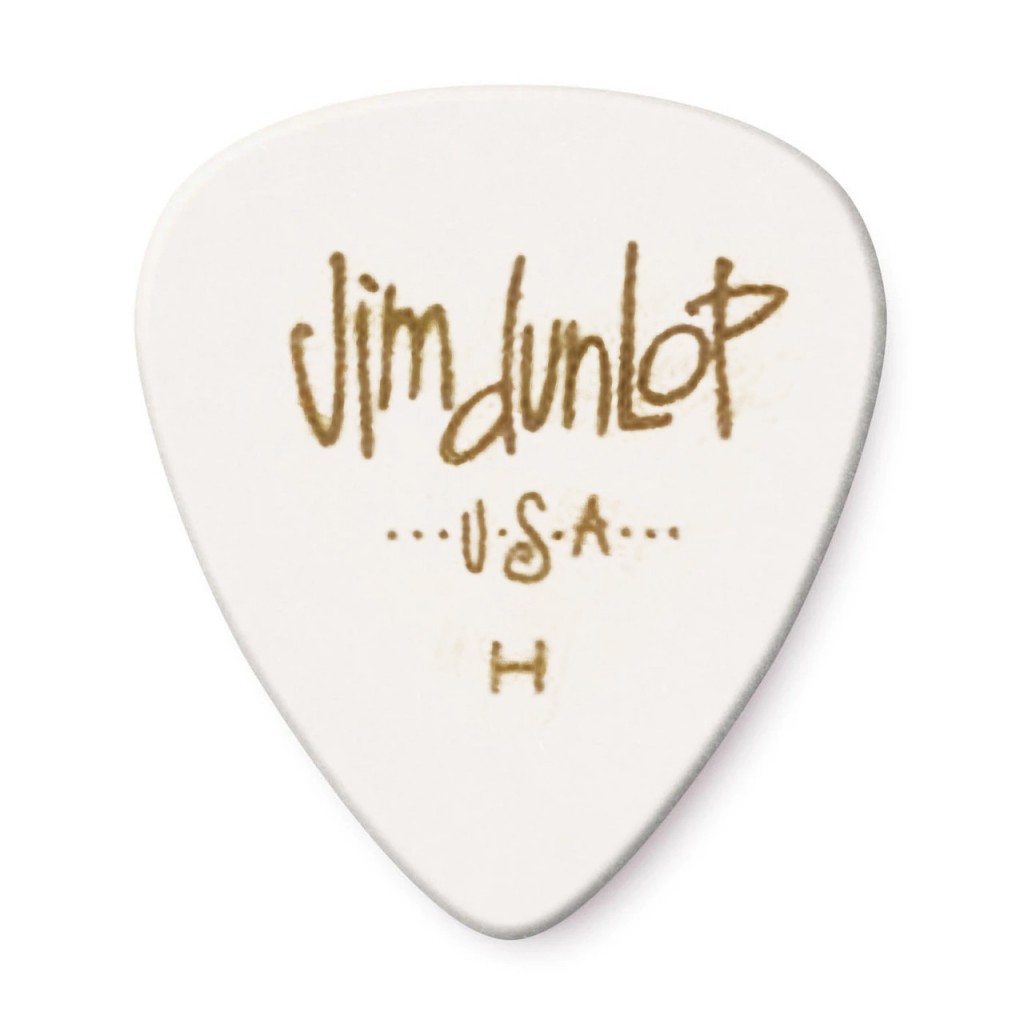 DUNLOP CELLULOID WHITE PICK HEAVY
