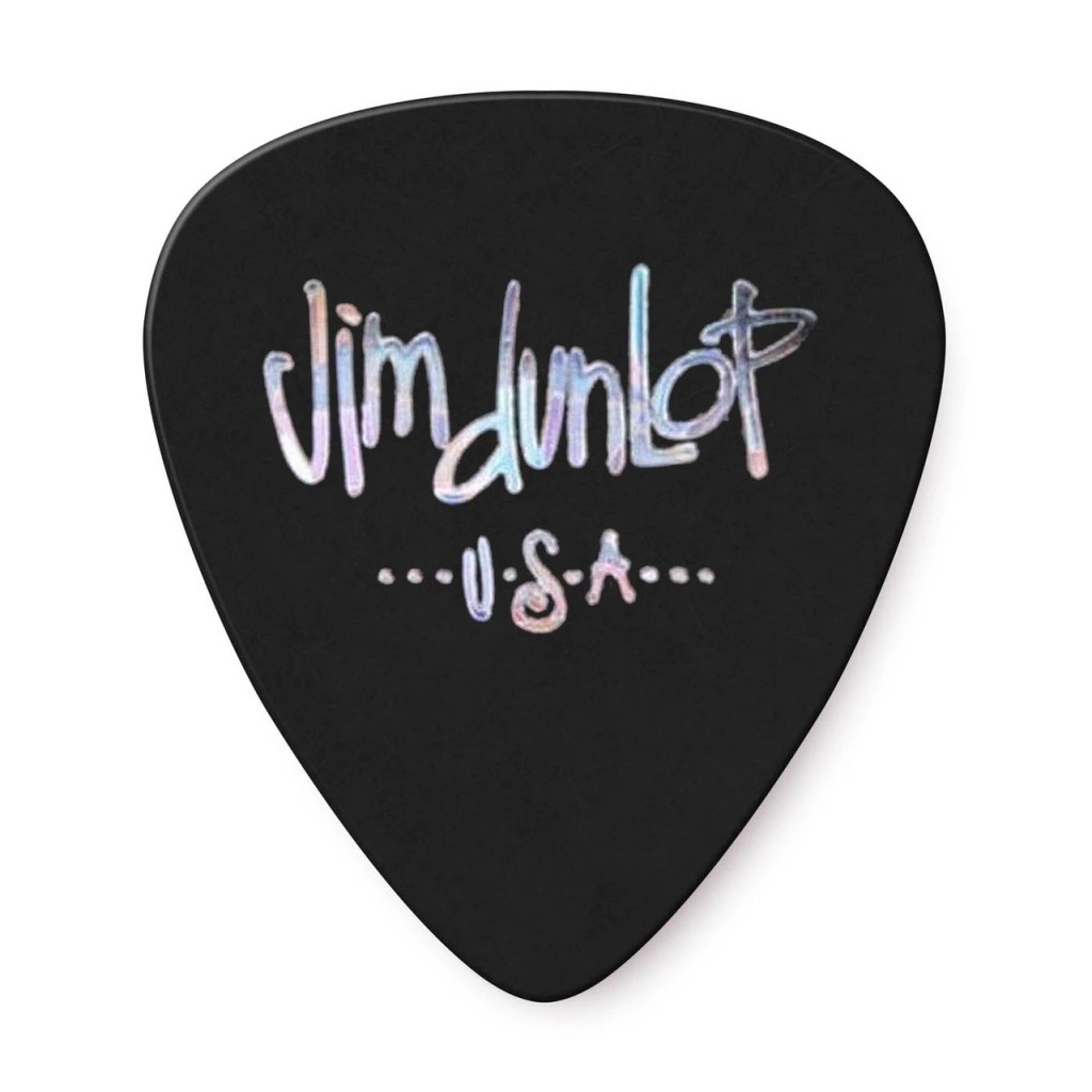 DUNLOP CELLULOID BLACK PICK HEAVY