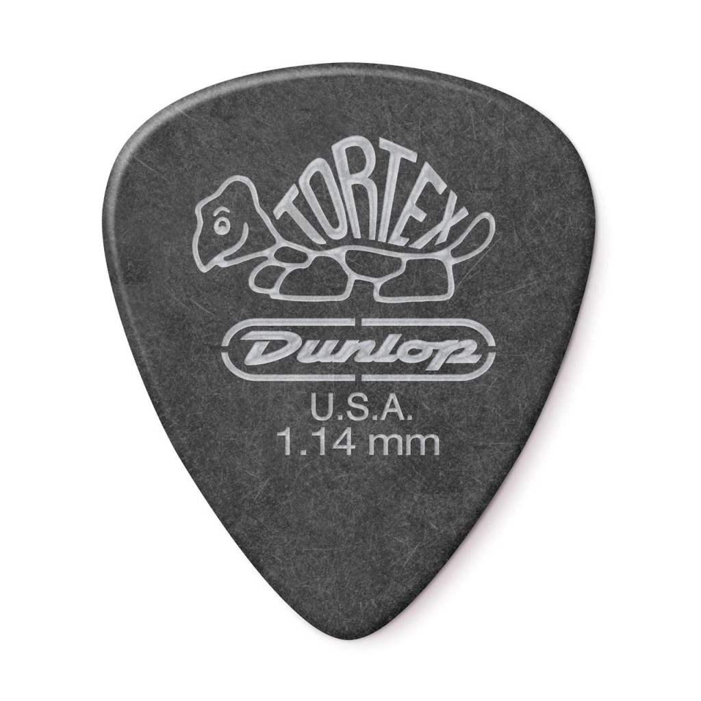 DUNLOP TORTEX PITCH BLACK STANDARD PICK 1.14MM