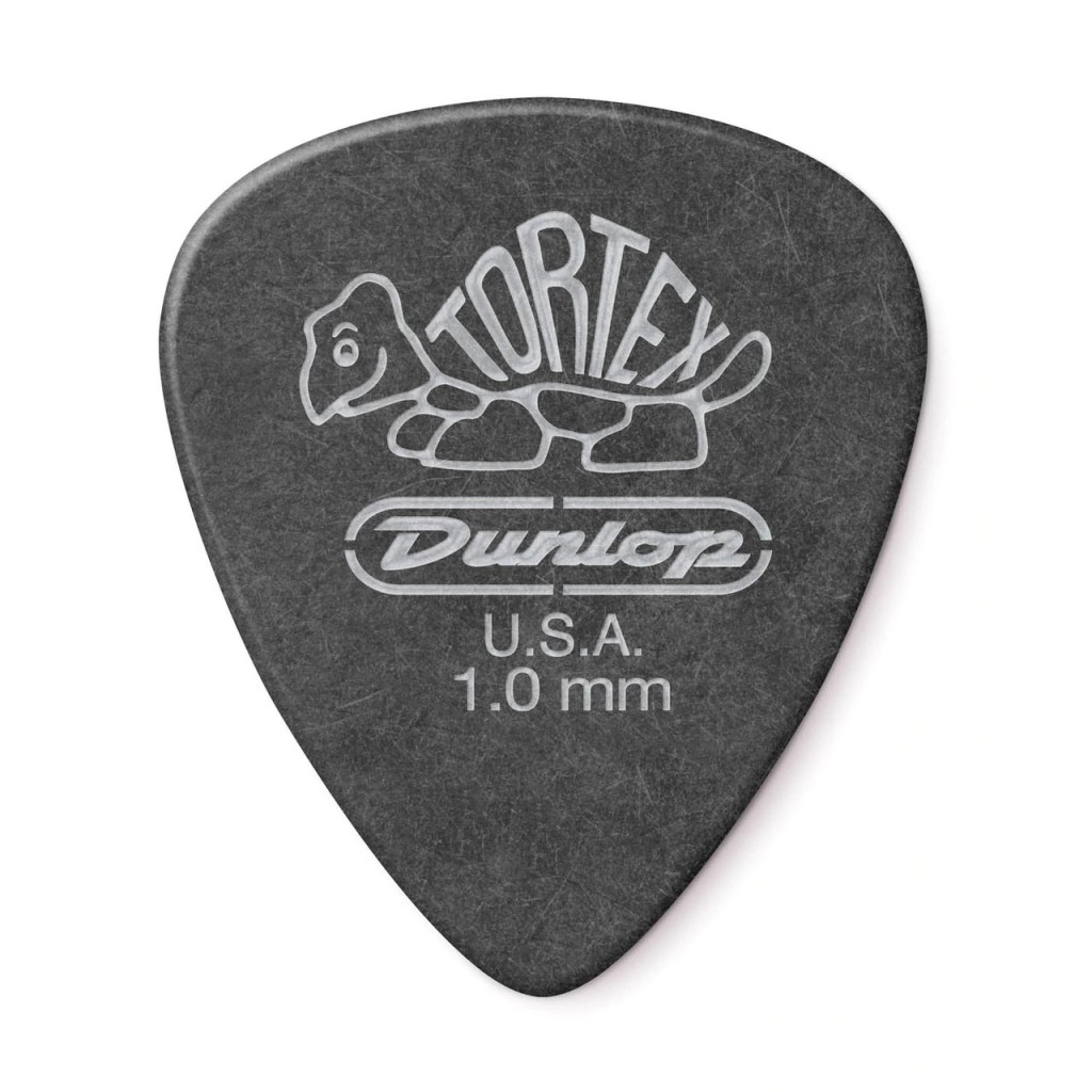 DUNLOP TORTEX PITCH BLACK STANDARD PICK 1.0MM