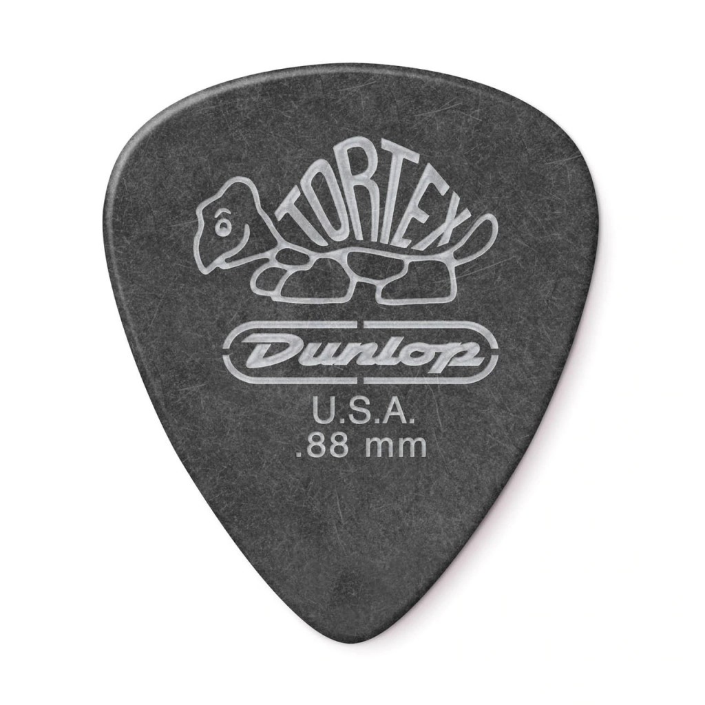 DUNLOP TORTEX PITCH BLACK STANDARD PICK .88MM