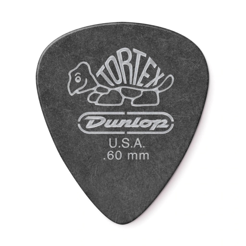 DUNLOP TORTEX PITCH BLACK STANDARD PICK .60MM