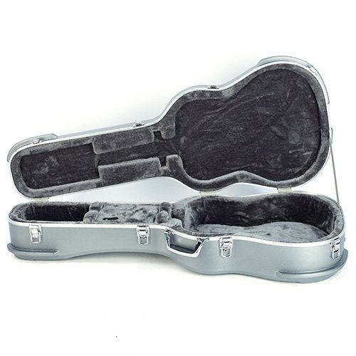 ROCKCASE RC ABS 10509S Premium Line - Acoustic Guitar ABS Case, curved - Silver