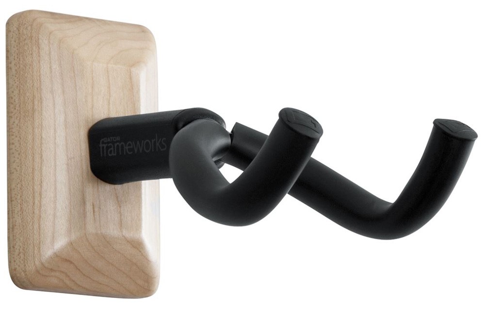 GATOR FRAMEWORKS GFW-GTR-HNGRMPL Maple Wall Mount Guitar Hanger
