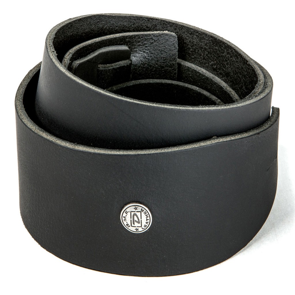 DUNLOP BMF12BK BMF 2.5 IN BELT LEATHER BLACK STRAP