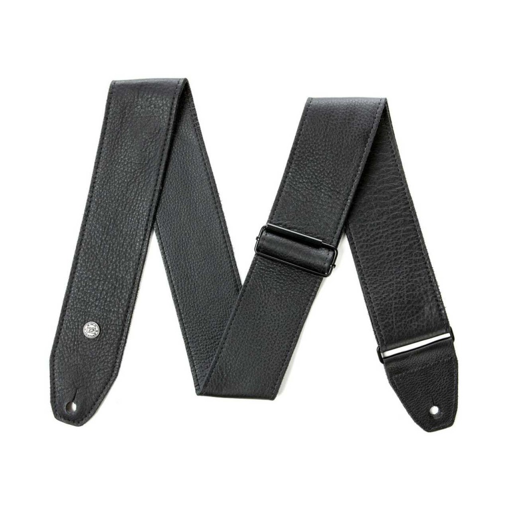 DUNLOP BMF15BK BMF TRI-GLIDE LEATHER BLACK STRAP
