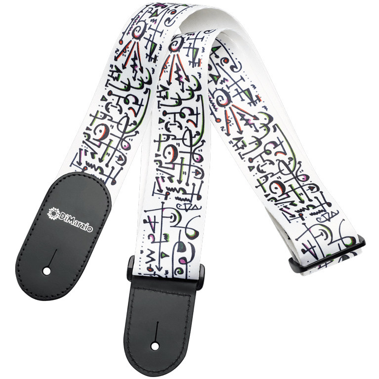 DIMARZIO STEVE VAI PRINT - ART STRAP WHITE