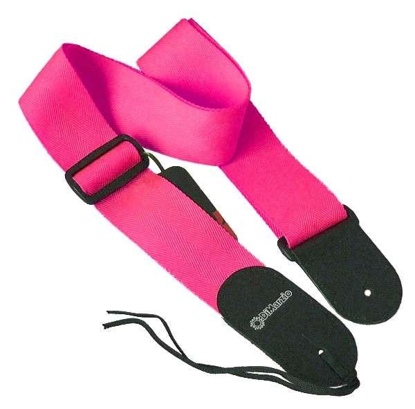 DIMARZIO NYLON WITH LEATHER ENDS (NEON PINK)