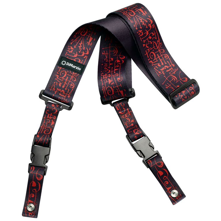 DIMARZIO STEVE VAI CLIPLOCK - ART STRAP BLACK