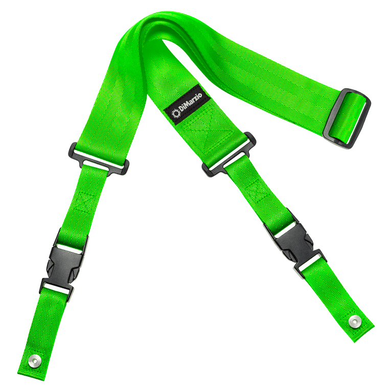 DIMARZIO 2 INCH NYLON CLIPLOCK NEON GREEN