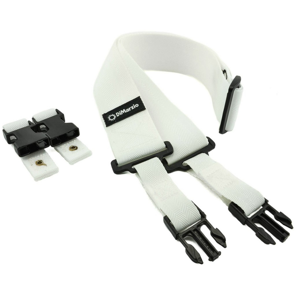 DIMARZIO 2 INCH NYLON CLIPLOCK WHITE