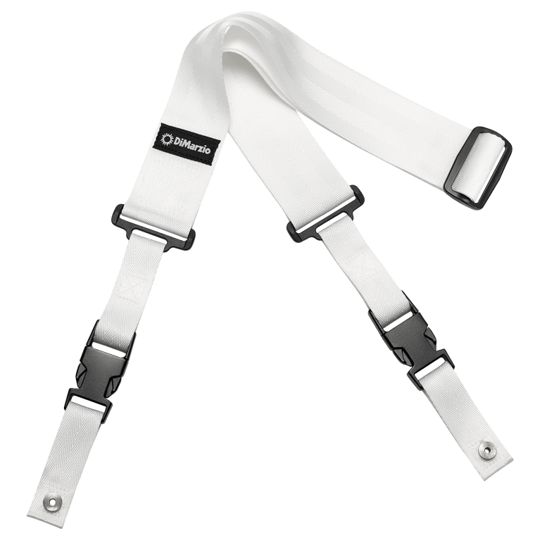 DIMARZIO 2 INCH NYLON CLIPLOCK WHITE