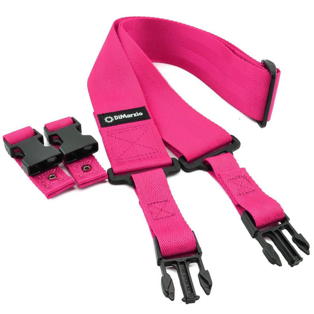 DIMARZIO 2 INCH NYLON CLIPLOCK NEON PINK