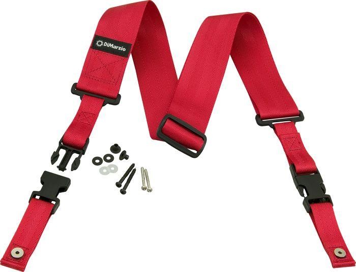 DIMARZIO 2 INCH NYLON CLIPLOCK RED