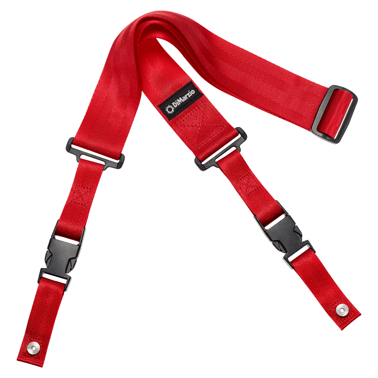 DIMARZIO 2 INCH NYLON CLIPLOCK RED