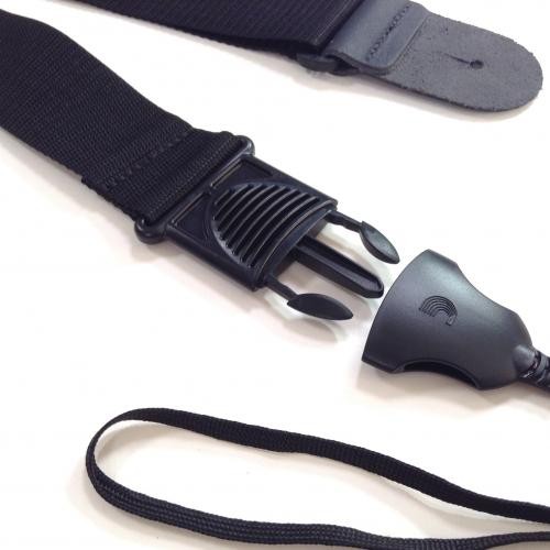 D'ADDARIO ACOUSTIC QUICK RELEASE POLYPRO GUITAR STRAP (BLACK)