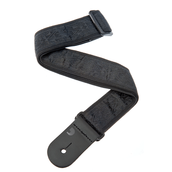 D'ADDARIO PLANET LOCK GUITAR STRAP (BLACK SATIN)
