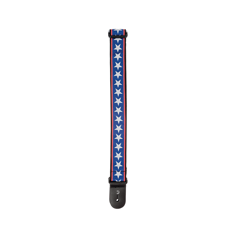 D'ADDARIO PLANET LOCK GUITAR STRAP (STARS & STRIPES)