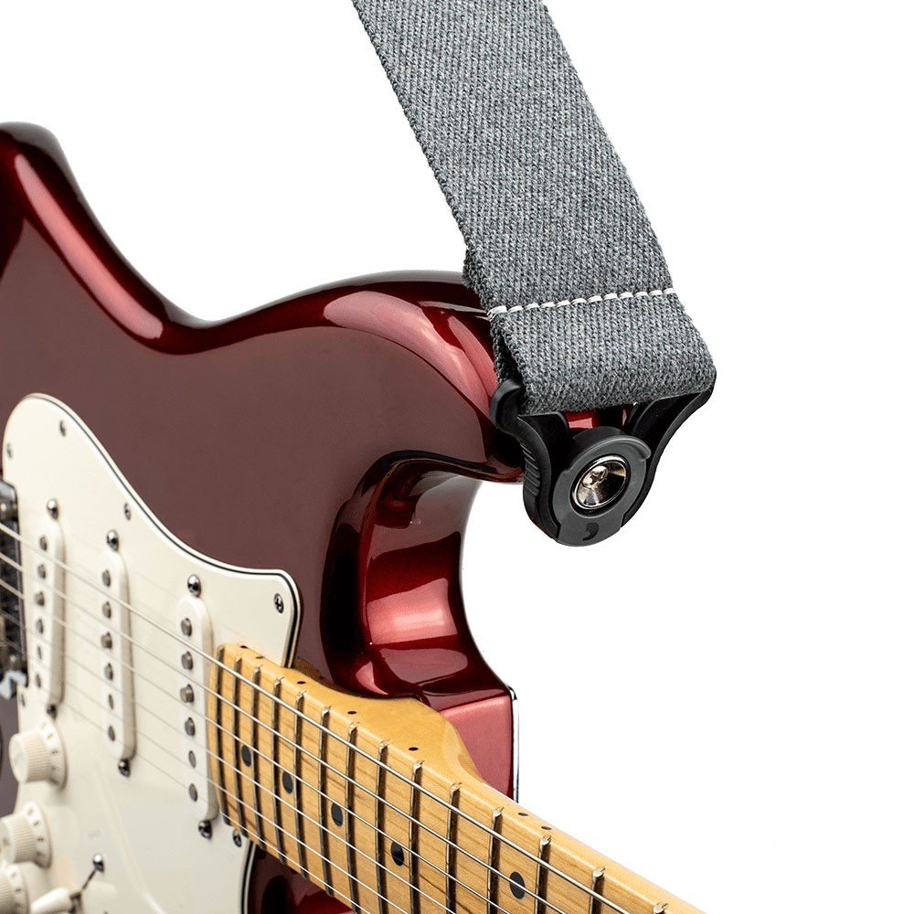 D'ADDARIO 50BAL04 AUTO LOCK GUITAR STRAP (SKATER GREY)