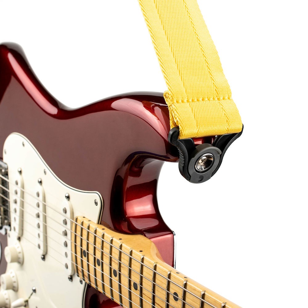 D'ADDARIO 50BAL07 AUTO LOCK GUITAR STRAP (MELLOW YELLOW)