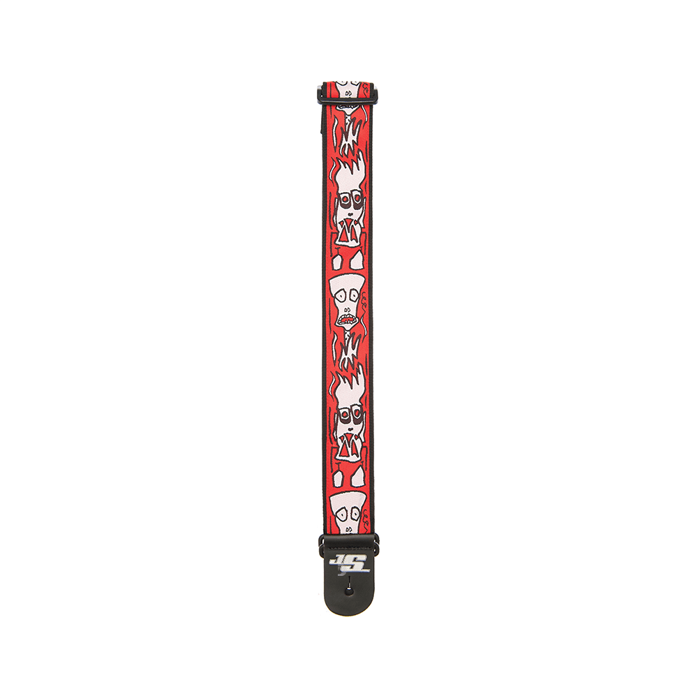D'ADDARIO JOE SATRANI WOVEN GUITAR STRAP (Up in Flames)