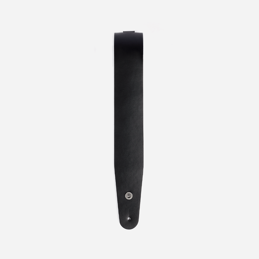 D'ADDARIO 25L00-DX DELUXE LEATHER GUITAR STRAP (BLACK)