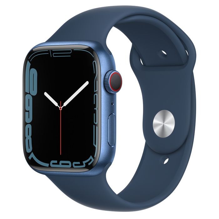 Apple Watch Series 7 GPS 41mm Blue Aluminum Case With Blue Sport Band (MKN13)