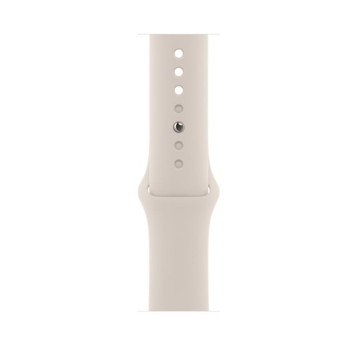 Apple Watch Series 8 GPS 41mm Starlight Aluminum Case with Starlight Sport Band (MNP03)