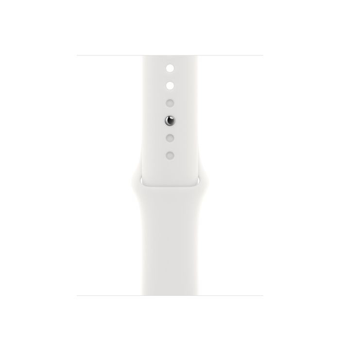 Apple Watch Series 8 GPS 45mm Silver Aluminum Case with White Sport Band (MP6N3)