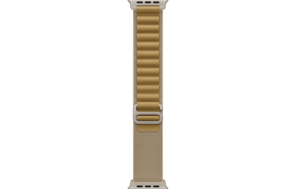 Apple Watch Ultra 2 LTE 49mm Natural Titanium Case with Tan Alpine Loop - Small (MX4E3)