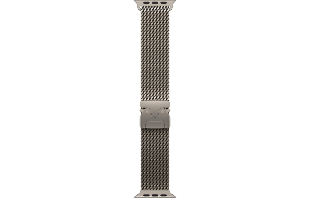 Apple Watch Ultra 2 LTE 49mm Natural Titanium Case with N. Titanium Milanese Loop - M (MX5R3)