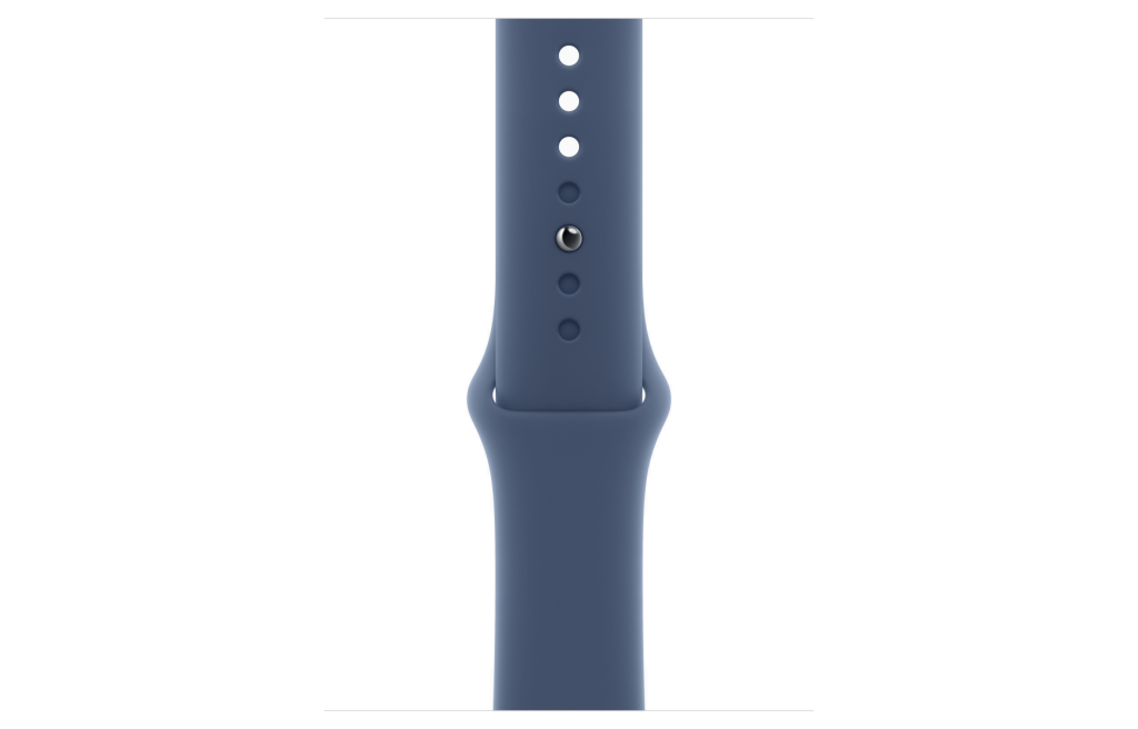Apple Watch Series 10 LTE 46mm Silver Alu. Case w. Denim Sport Band - S/M (MWY03)