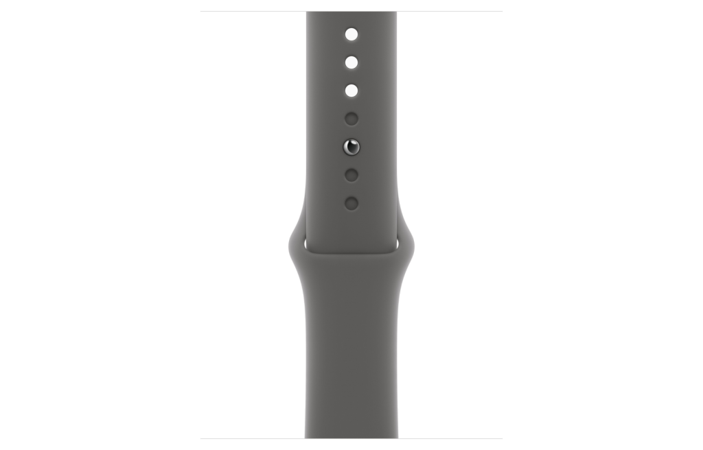 Apple Watch Series 10 LTE 42mm Natural Titanium Case w. Stone Grey Sport Band M/L (MWXE3)