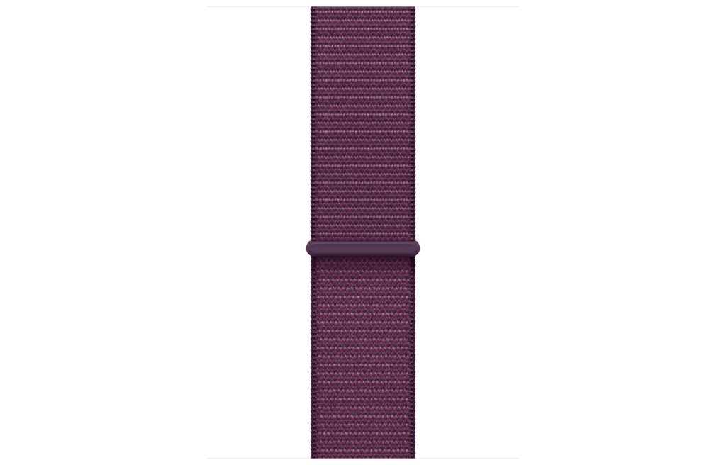 Apple Watch Series 10 GPS 42mm Rose Gold Aluminum Case w. Plum Sport Loop (MWWK3)