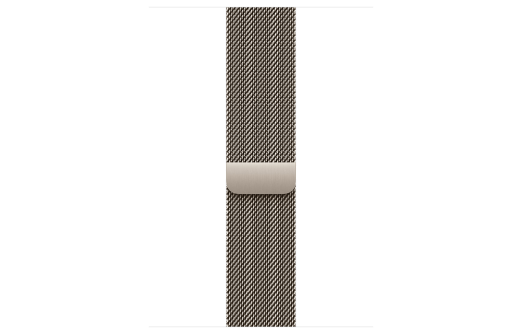 Apple Watch Series 10 LTE 46mm Natural Titanium Case w. Natural Milanese Loop S/M (MC7Q4)