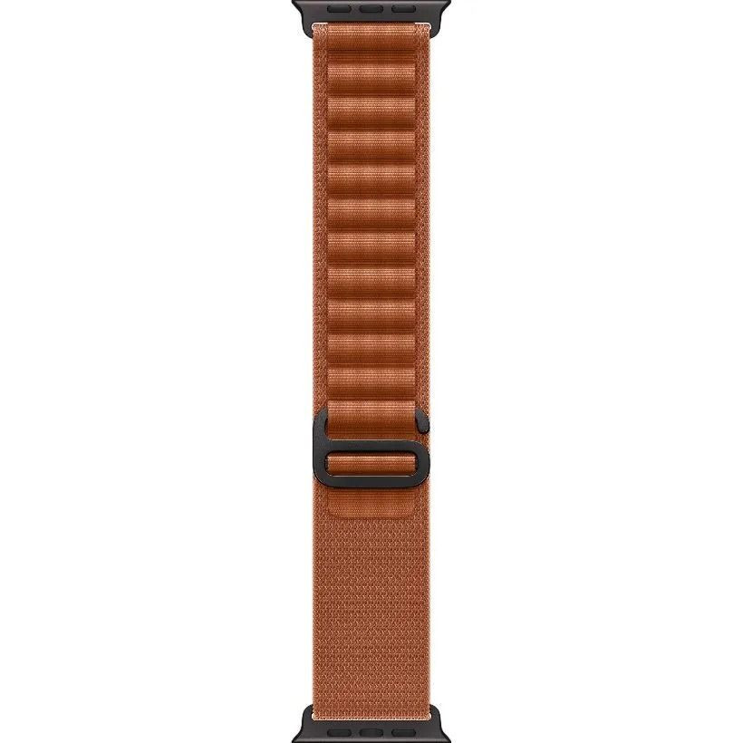 Apple Watch Ultra 3 LTE 49mm Black Tit. Case w. Terra Cotta Alpine Loop - Large (MF254+MG9F4)