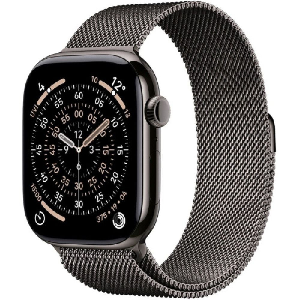 Watch Series 11 GPS + Cellular 46mm Slate Tit. Case w. Slate Milanese Loop - M/L
