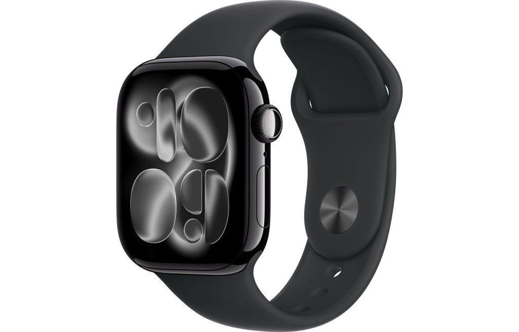 Apple Watch Series 11 GPS 46mm Jet Black Alu. Case w. Black S. Band - M/L (MEUX4)