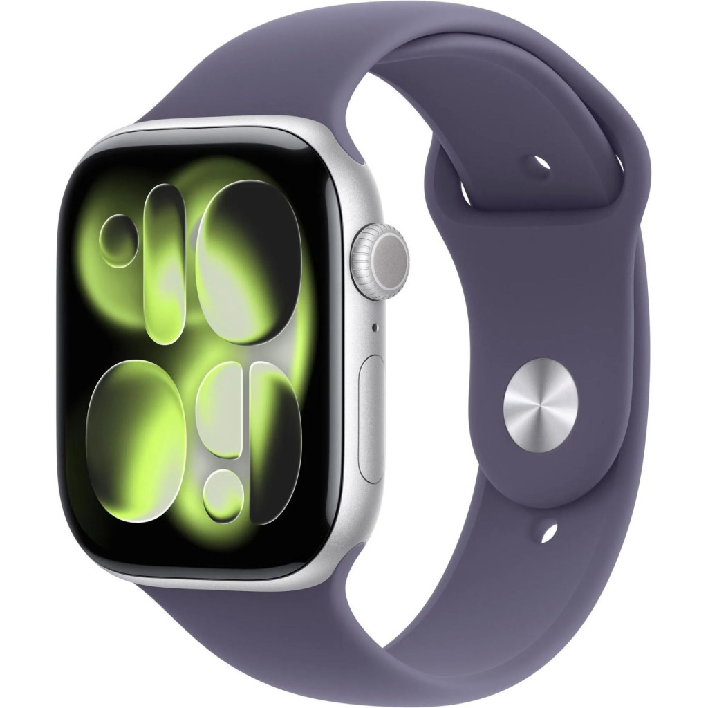 Apple Watch Series 11 GPS 42mm Silver Alu. Case w. Purple Fog S. Band - S/M (MEU64)