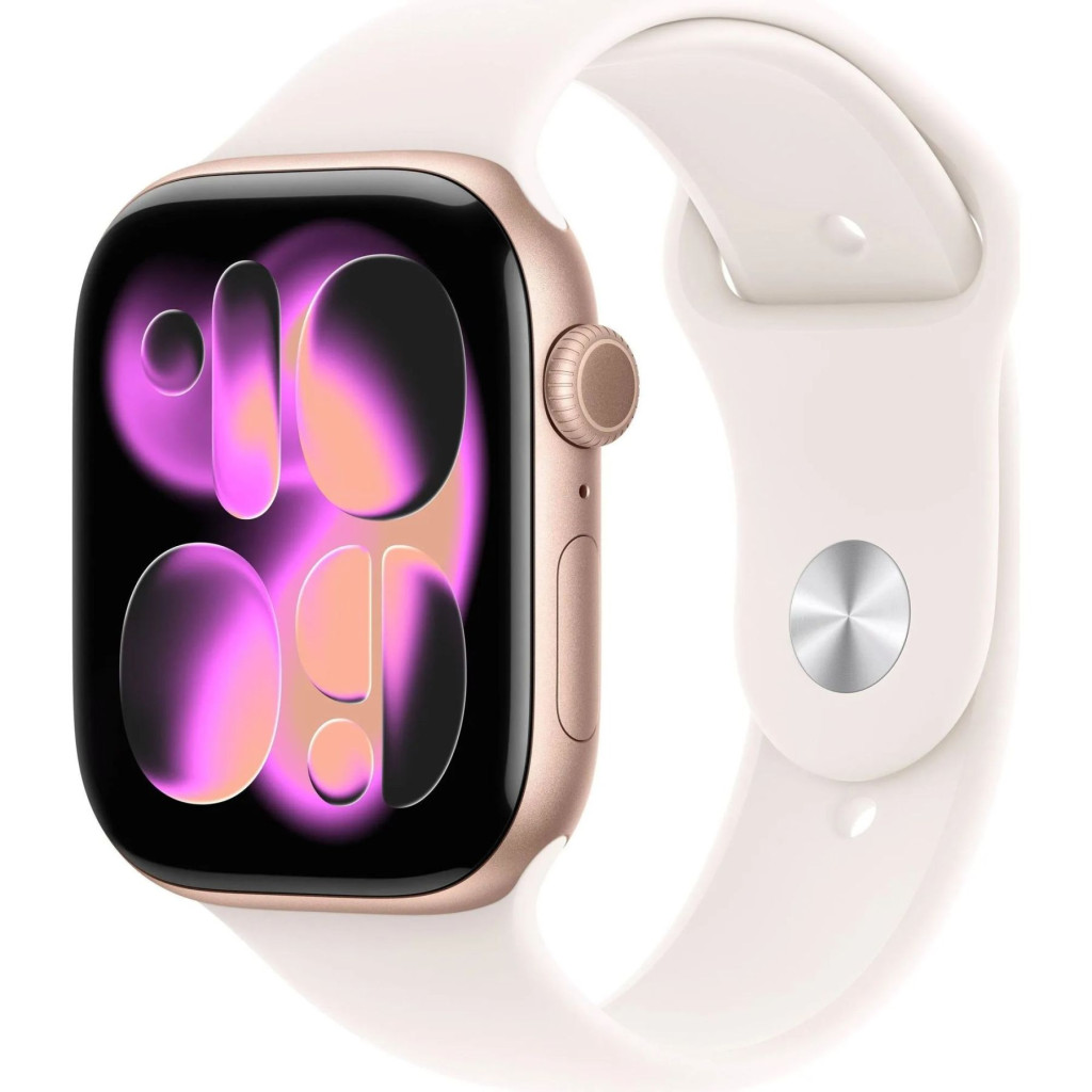 Apple Watch Series 11 GPS 42mm Rose Gold Alu. Case w. Light Blush S. Band - M/L (MEU44)