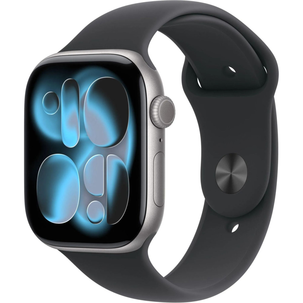 Apple Watch Series 11 GPS 46mm Silver Alu. Case w. Purple Fog S. Band - S/M (MEV94)