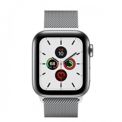 Apple Watch Series 5 LTE 44mm Steel w. Steel Milanese Loop - Steel (MWW32)