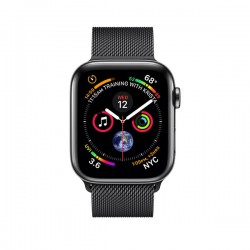 Apple Watch Series 4 (GPS) 44mm Space Gray Aluminum w.  Black Sport Loop (MU6E2)