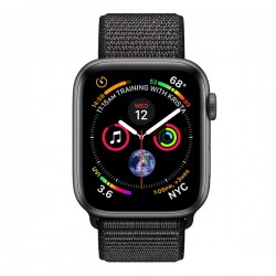 Apple Watch Series 4 (GPS+Cellular) 44mm Space Black Stainless Steel Case With  Black Milanese Loop (MTUQ2