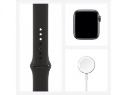  Apple Watch Series 6 GPS 40mm Space Gray Aluminium Case with Black Sport Band (MG133)