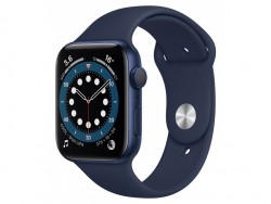 Apple Watch Series 6 LTE 40mm Blue Aluminum Case with Deep Navy Sport Band (M02R3)