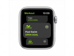  Apple Watch SE GPS 44mm Silver Aluminum Case with White Sport Band (MYDQ2)